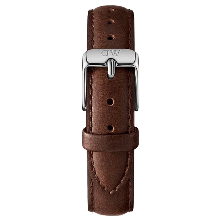 Daniel Wellington Classic Petite Bristol Black Dial Brown Leather Strap Watch For Women - DW00100233