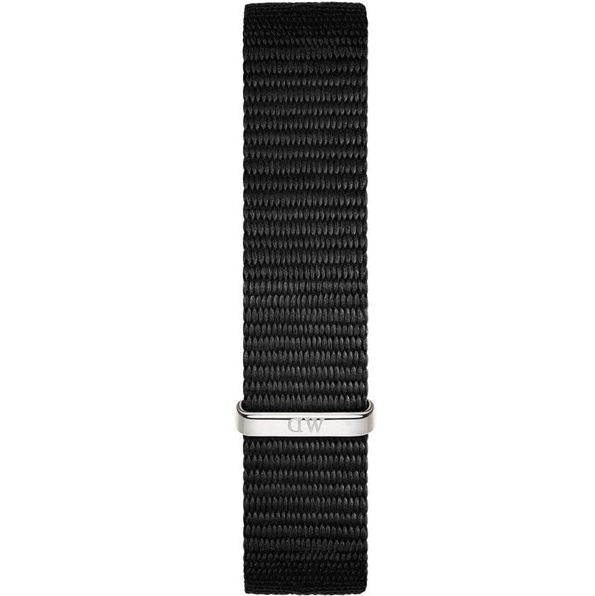 Daniel Wellington Classic Petite Cornwall White Dial Black Nylon Strap Watch For Women - DW00100252
