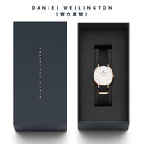 Daniel Wellington Classic Petite Cornwall White Dial Green NATO Strap Watch For Women - DW00100253