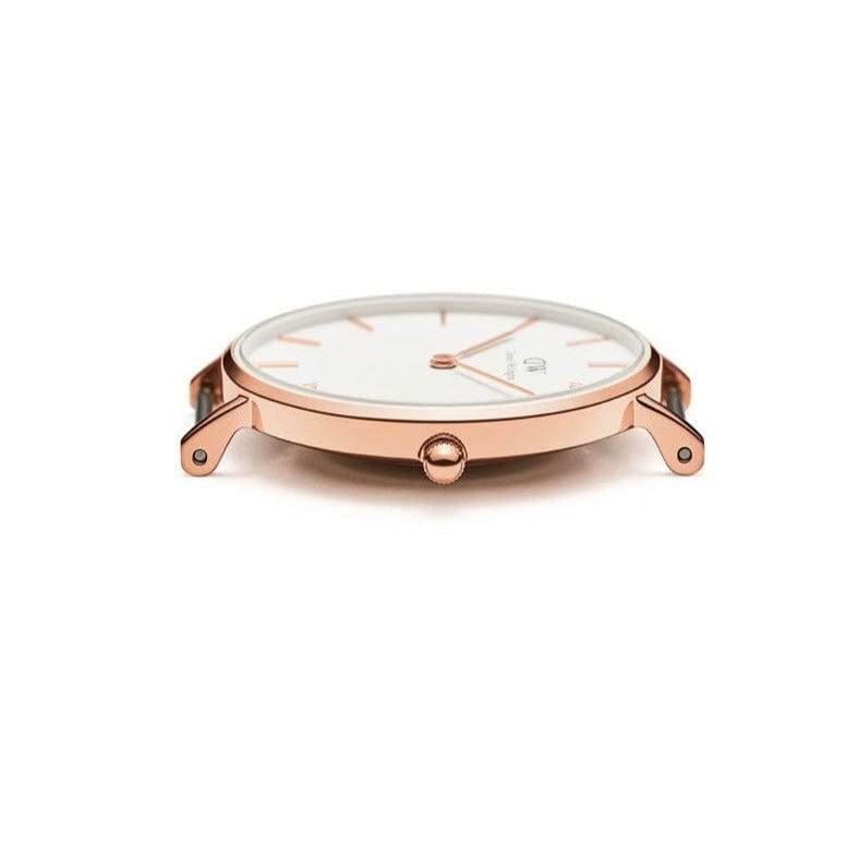 Daniel Wellington Classic Petite Cornwall White Dial Green NATO Strap Watch For Women - DW00100253
