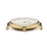 Daniel Wellington Classic Petite Evergold White Dial Gold Mesh Bracelet Watch For Women - DW00100350