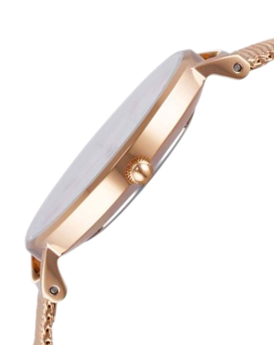 Daniel Wellington Classic Petite White Dial Rose Gold Mesh Bracelet Watch For Women - DW00100219