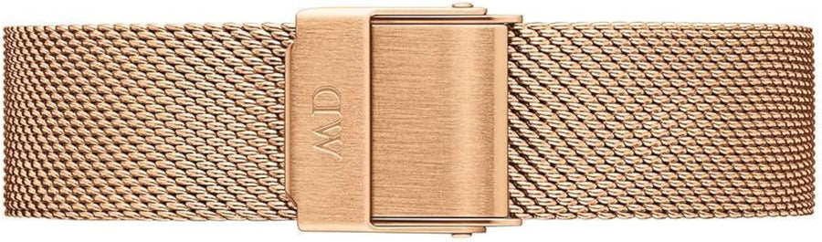 Daniel Wellington Classic Petite Melrose White Dial Rose Gold Mesh Bracelet Watch For Women - DW00100163