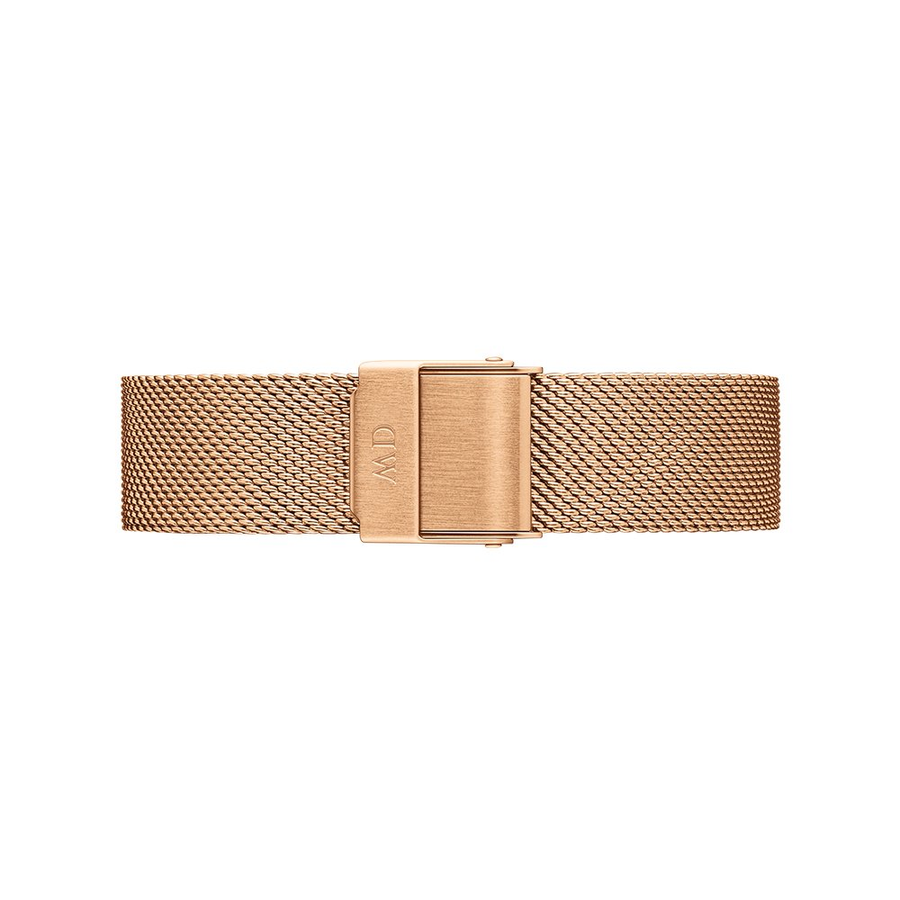 Daniel Wellington Classic Petite Melrose White Dial Rose Gold Mesh Bracelet Watch For Women - DW00100163