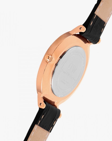 Daniel Wellington Classic Petite Reading Black Dial Black Leather Strap Watch For Women - DW00100167