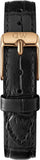 Daniel Wellington Classic Petite Reading White Dial Black Leather Strap Watch For Women - DW00100229