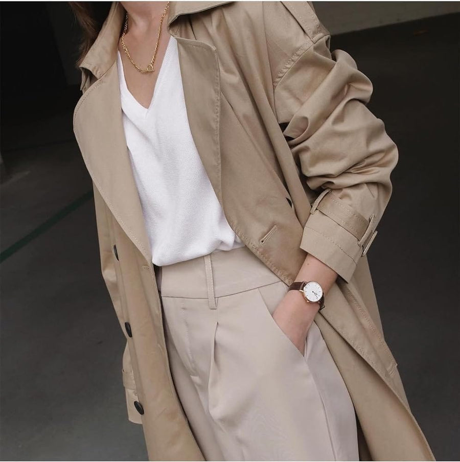 Daniel Wellington Classic Petite St Mawes White Dial Brown Leather Strap Watch For Women - DW00100231