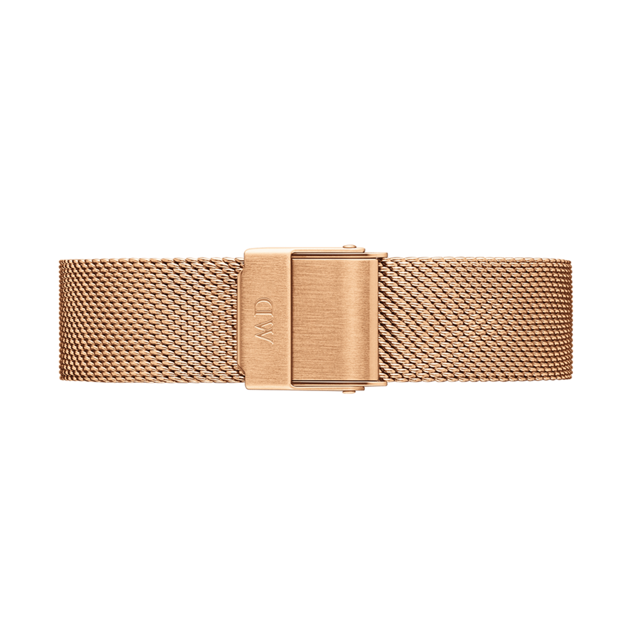 Daniel Wellington Classic Petite White Dial Rose Gold Mesh Bracelet Watch For Women - DW00100219