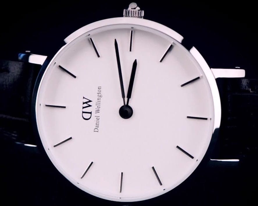 Daniel Wellington Classic Petite York White Dial Brown Leather Strap Watch For Women - DW00100244