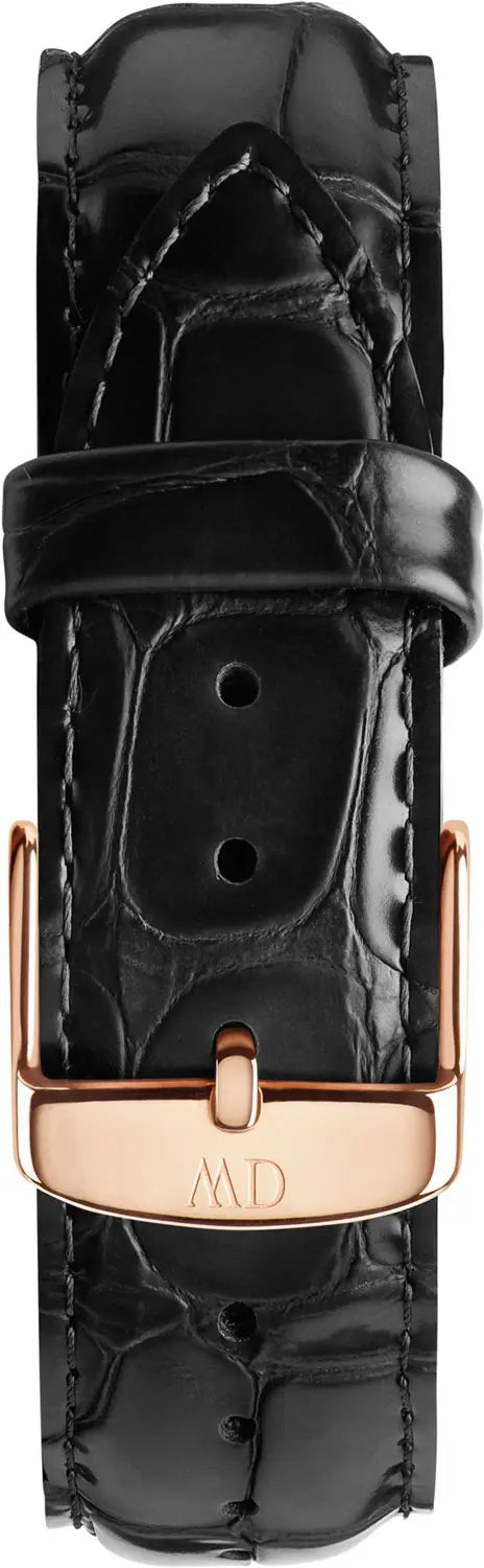 Daniel Wellington Classic Reading Black Dial Black Leather Strap Watch For Men - DW00100129