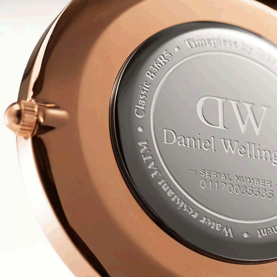 Daniel Wellington Classic Reading Black Dial Black Leather Strap Watch For Men - DW00100129