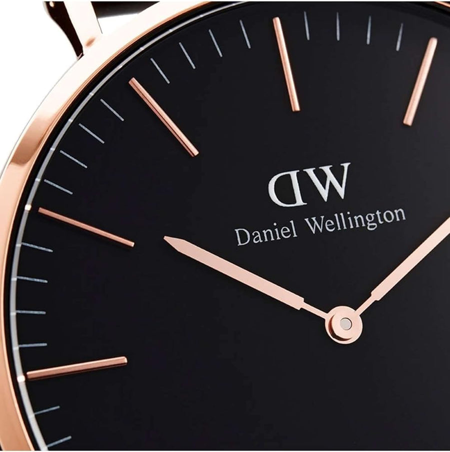 Daniel Wellington Classic Reading Black Dial Black Leather Strap Watch For Men - DW00100129