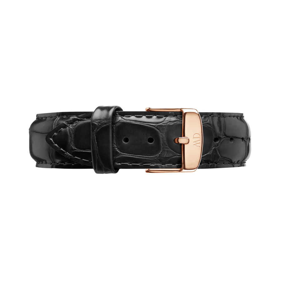 Daniel Wellington Classic Reading Black Dial Black Leather Strap Watch For Women - DW00100141