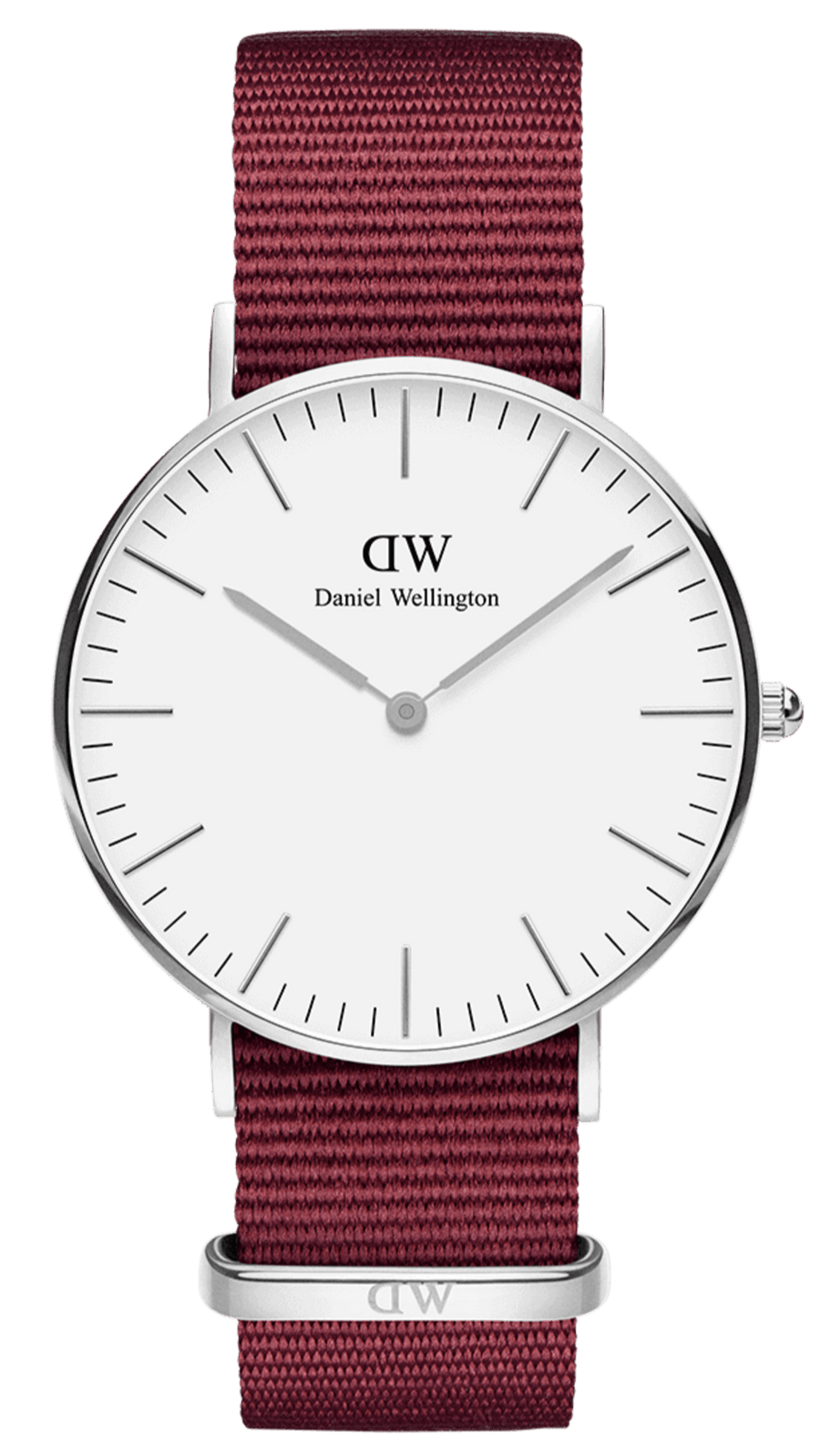Daniel Wellington Classic Roselyn White Dial Red NATO Strap Watch For Women - DW00100268