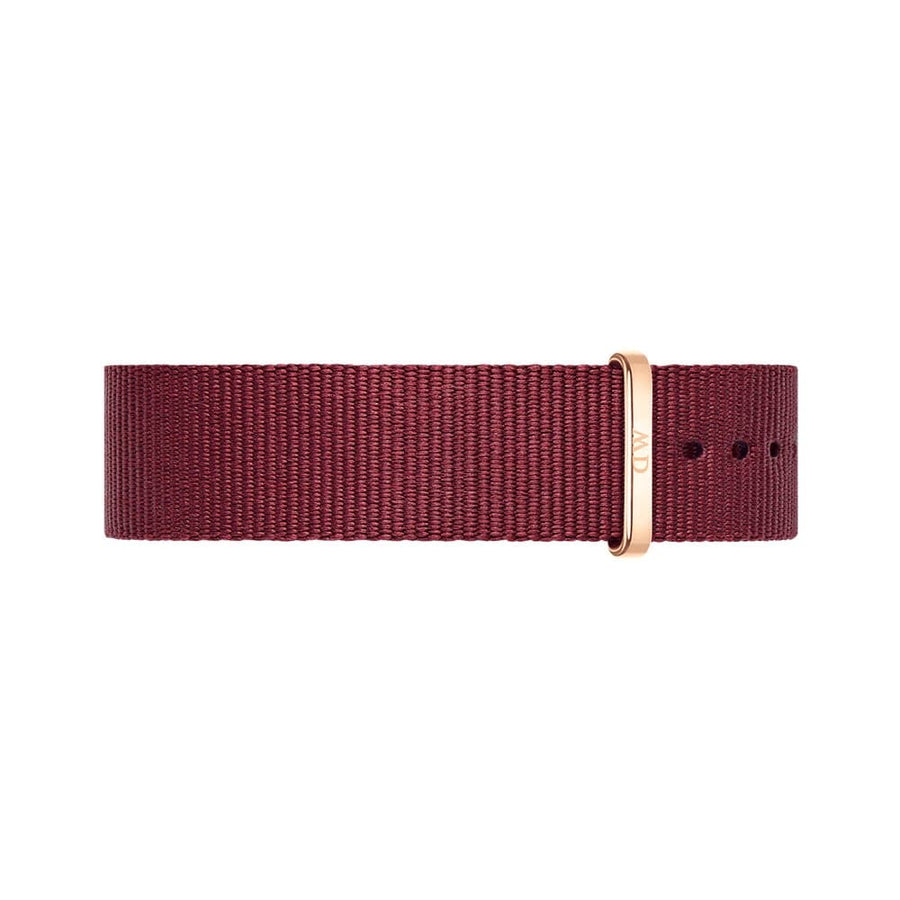 Daniel Wellington Classic Roselyn White Dial Red NATO Strap Watch For Women - DW00100271