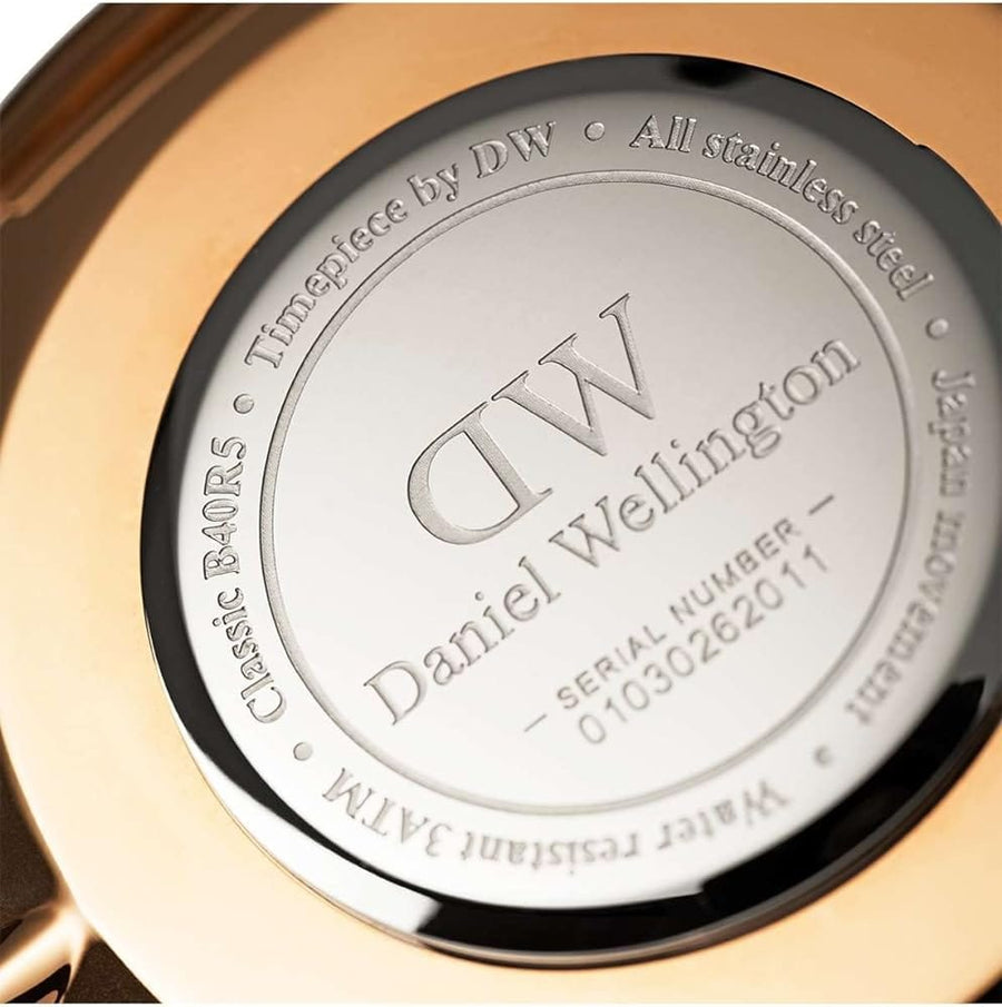 Daniel Wellington Classic Sheffield Black Dial Black Leather Strap Watch For Men - DW00100127