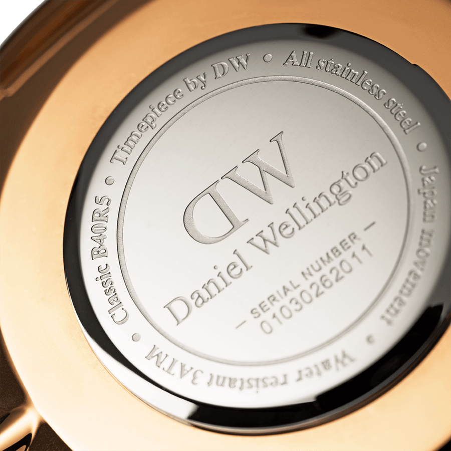 Daniel Wellington Classic Sheffield Black Dial Black Leather Strap Watch For Women - DW00100139