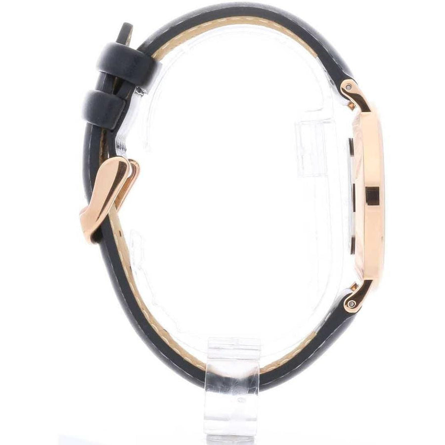 Daniel Wellington Classic Sheffield Black Dial Black Leather Strap Watch For Women - DW00100139