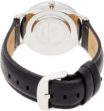 Daniel Wellington Classic Sheffield White Dial Black Leather Strap Watch For Women - DW00100053