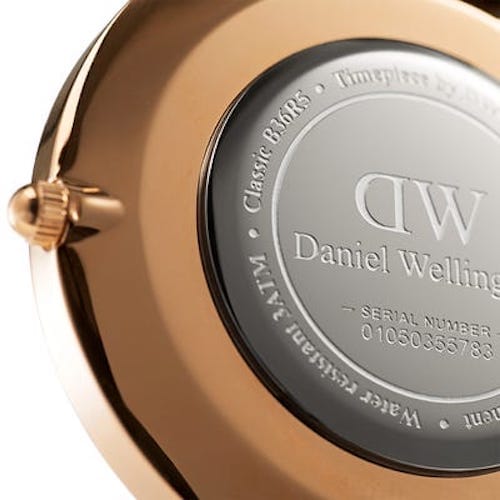 Daniel Wellington Classic South Hampton White Dial Two Tone Nylon Strap Watch For Women - DW00100034