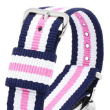 Daniel Wellington Classic Southampton White Dial Three Tone Nylon Strap Watch For Women - DW00100050