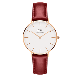 Daniel Wellington Classic Suffolk White Dial Brown Leather Strap Watch For Men - DW00100122