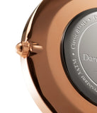 Daniel Wellington Classic Suffolk White Dial Brown Leather Strap Watch For Women - DW00100120