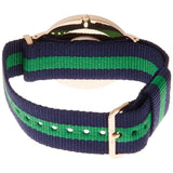 Daniel Wellington Classic Warwick White Dial Two Tone Nylon Strap Watch for Men - DW00100005