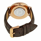 Daniel Wellington Classic York White Dial Brown Leather Strap Watch For Men - DW00100011