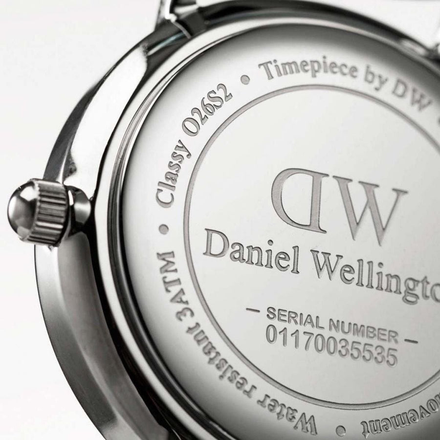 Daniel Wellington Classy Glasgow White Dial Two Tone NATO Strap Watch For Women - DW00100074
