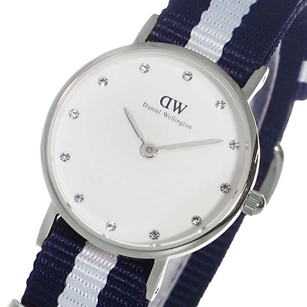 Daniel Wellington Classy Glasgow White Dial Two Tone NATO Strap Watch For Women - DW00100074