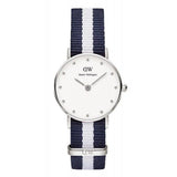 Daniel Wellington Classy Glasgow White Dial Two Tone NATO Strap Watch For Women - DW00100074