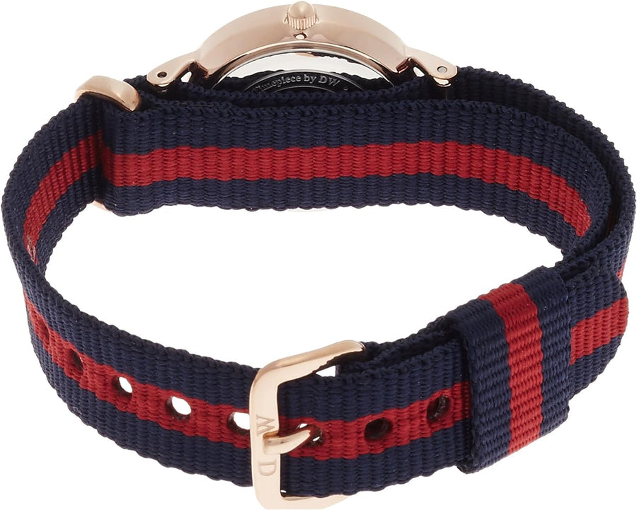 Daniel Wellington Classy Oxford White Dial Two Tone Nylon Strap Watch For Women - DW00100064