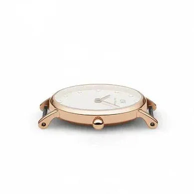 Daniel Wellington Classy Oxford White Dial Two Tone Nylon Strap Watch For Women - DW00100064