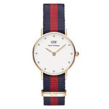 Daniel Wellington Classy Oxford White Dial Two Tone Nylon Strap Watch For Women - DW00100064