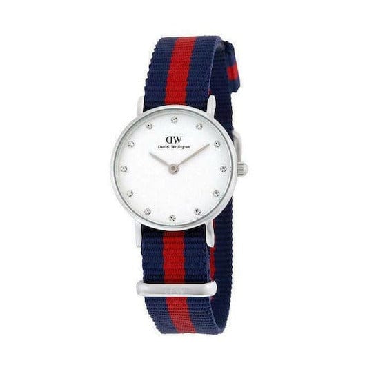 Daniel Wellington Classy Oxford White Dial Two Tone Nylon Strap Watch For Women - DW00100072
