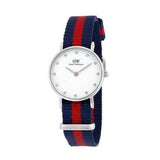 Daniel Wellington Classy Oxford White Dial Two Tone Nylon Strap Watch For Women - DW00100072