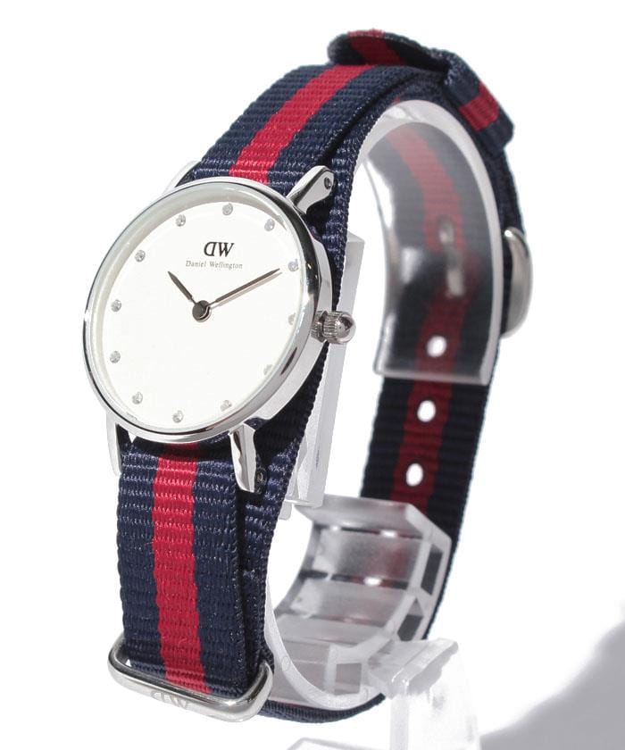 Daniel Wellington Classy Oxford White Dial Two Tone Nylon Strap Watch For Women - DW00100072