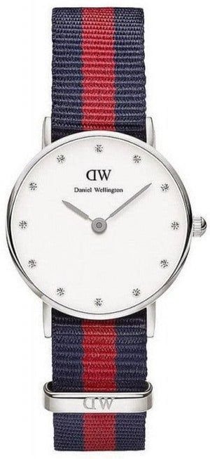 Daniel Wellington Classy Oxford White Dial Two Tone Nylon Strap Watch For Women - DW00100072