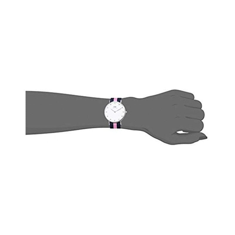 Daniel Wellington Classy Winchester White Dial Two Tone NATO Strap Watch For Women - DW00100081