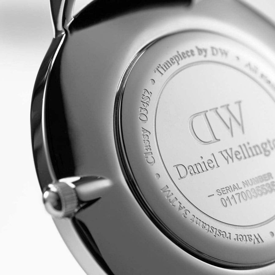 Daniel Wellington Classy Winchester White Dial Two Tone NATO Strap Watch For Women - DW00100081