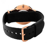 Daniel Wellington Dapper Cornwall White Dial Black Nylon Strap Watch For Men - DW00100261