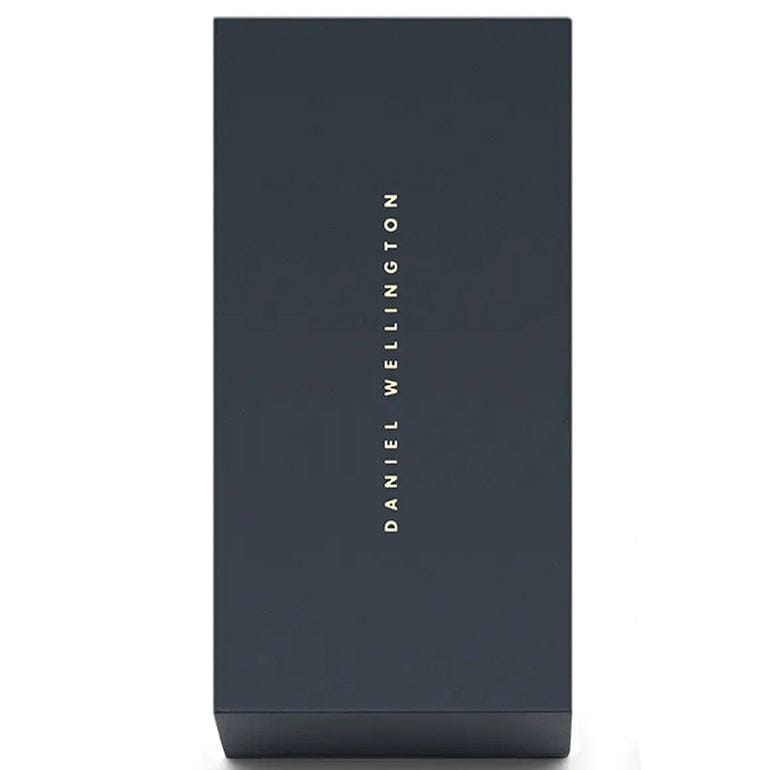 Daniel Wellington Dapper Sheffield White Dial Black Leather Strap Watch For Women - DW00100096