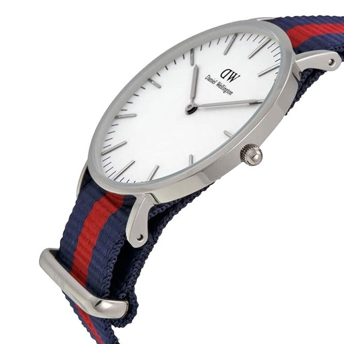 Daniel Wellington Classic Oxford White Dial Two Tone NATO Strap Watch For Women - DW00100046