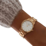 Daniel Wellington women's gold watch with white dial