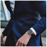 Daniel Wellington Sheffield 40mm watch on wrist