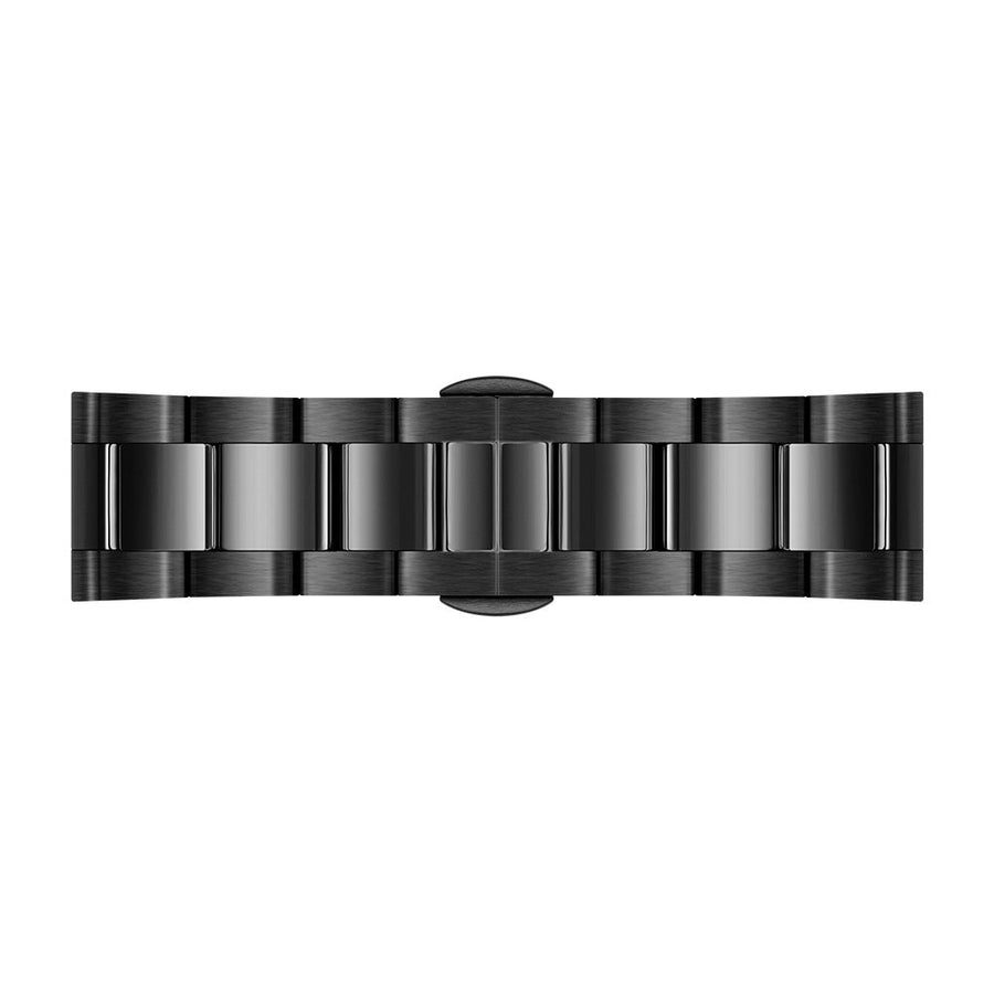 Daniel Wellington Iconic Chronograph Black Dial Black Steel Strap Watch For Men - DW00100642