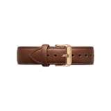 Daniel Wellington Iconic Chronograph Blue Dial Brown Leather Strap Watch For Men - DW00100639