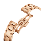Daniel Wellington Iconic Donna Pink Dial Rose Gold Steel Strap Watch For Women - DW00100331