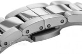 Daniel Wellington Iconic Link Black Dial Silver Steel Strap Watch For Women - DW00100206